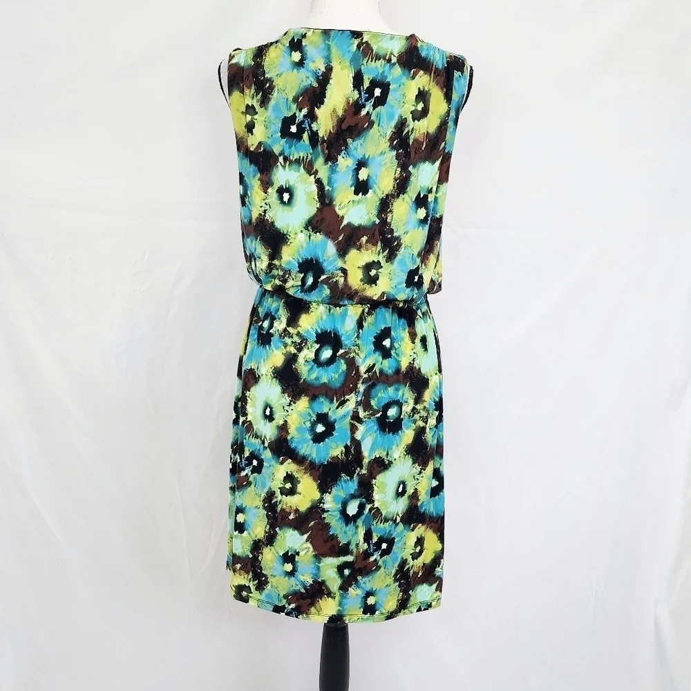 Style & Co. Waterfall Draped Sleeveless Blouson Cocktail Dress - Picture 2 of 4